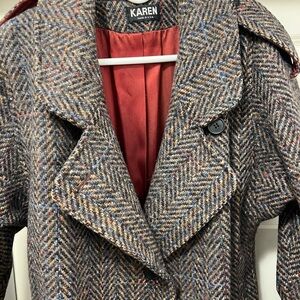 Vintage Wool Coat Tweed